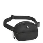 WESTBRONCO Fanny Packs for Women Men, Belt Bag, Black