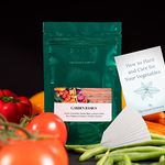 The Good Growers 10 Varieties of Heirloom Veggie Seeds - Made in Canada. Carrots, Cucumbers, Green Beans, Lettuce, Onion, Pea, Peppers, Pumpkins, Tomato, Zucchini. Perfect for Your Backyard Garden!