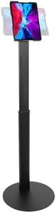 Mount-It! Anti-Theft Universal Tablet Kiosk Stand, Fits iPad Pro, Galaxy Tab, Surface Pro 9.7-13 Inch Tablets | Adjustable Floor Stand with Secure Locking for Retail, Trade Shows, POS, and Public Use