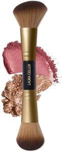 LAURA GELLER NEW YORK Dual-Ended Blush + Bronzer Brush - Blush Bronzer Contour Face Makeup Brush