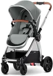 Mompush Ultimate2 Baby Stroller, Premium Convertible Full-Size Stroller for Toddler, Reversible Seat with One Hand Recline Adjustment, Car Seat Adapter Included