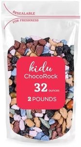 Chocolate Rocks Kidu Candy Bulk – Candy Coated Edible Rock Chunks for Cake Decorating – Resealable Bag (2 Pound (Pack of 1) - New)