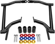 kekykm 1997-2008 Saddlebag Guard Crash Bar Bracket Compatible with Harley Davidson Touring Street Electra Road Glide Road King Ultra Limited CVO Black Tip Over Bar