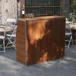 Flash Furniture Amara 4' Maple Woodgrain Laminate Foldable Bar - Portable Event Bar