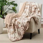 Bedsure Fuzzy Blanket Twin Size - Taupe, Soft and Comfy Sherpa, Plush and Furry Faux Fur, Reversible Twin Blankets for Couch, Sofa and Bed, 60x80 Inches