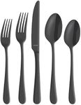 Amefa Austin 20-piece Premium 18/0 Stainless Steel Flatware Set, Satin Golden Finish, Silverware Set Service for 4, Dishwasher Safe, Rust Resistant Cutlery