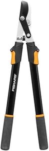 Fiskars Telescopic Loppers for Fresh Wood, Non-Stick Coating, Hardened Precision Steel, Handle Length: 63 to 83 cm, Black/Orange, L13, 1027528