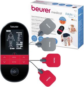 Beurer EM59 Digital TENS/EMS Device with Heat – 4 Electrodes, 70 Programs