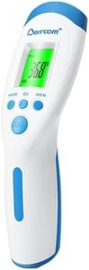 Berrcom Non Contact Infrared Thermometer Digital Forehead Thermometer with Fever Alert and LCD Display 3 in 1 Contactless Thermometer Ideal for Adults and Kids