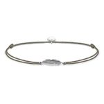 Thomas Sabo Women Anklet Feather Little Secret 925 Sterling Silver LSAK003-907-5-L27v