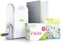 AccuQuilt Ready. Set. GO!® Ultimate Beginner Fabric Cutting System (Ready. Set. GO! - 8" Block)