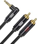 EMK RCA Cable Right Angle 3.5mm to 