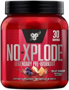 BSN N.O.-XPLODE Pre-Workout Supplement with Creatine, Beta-Alanine, and Energy, Flavor: Fruit Punch, 30 Servings