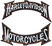 Harley Rocker Patches 10.5" Large Embroidered Motorcycle Vest/Jacket Patch Sew Iron On