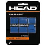 Head Super Comp Tennis Overgrip, Colour - Blue, (Pack of 3)