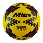 Mitre Impel One Level Training Football Soccer Ball Fluo Yellow/Black/Red - Size 5