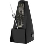 Ueteto Metronome Black/Loud Sound Mechanical Metronome Piano Drum Violin Guitar