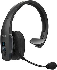 BlueParrott B450-XT – Casque Circum-auriculaire Mono Bluetooth – Réduction du Bruit de 96 % avec Commande Vocale pour Espaces Publics et Environnements Bruyants – Noir
