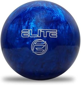 ELITE Star Polyester Bowling Ball - Customizable with Basic Drilling & Engraving Options - Great for Spare Shooting League or Straight Bowlers Beginner Entry Level (Blue Pearl, 6 lbs)