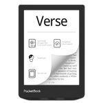 Pocketbook Verse E-Readers | Eye-Friendly 6'' E-Ink Carta™ HD Touchscreen | Adjustable SMARTlight | Up to 1 Month of Battery Life | WiFi & Memory Card Slot | E-Book Reader in Misty Grey