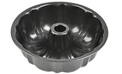 24cm/10inch Non Stick Bundt Cake Pan, Heavy Duty Fluted Tube Pan, Carbon Steel Fluted Cake Pan Round Baking Dish Cake Baking Mold, Dishwasher Safe, Oven Safe