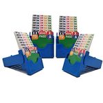 Set of 4 Bridge Bidding Boxes- Set of Four Bridge Bidding Boxes Premium Bridge kit Bidding Device,Blue