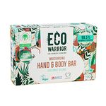 Eco Warrior Moisturising Body & Hand Soap Bar-Vegan, Cruelty Free, No SLS or Parabens, Richly Nourishing Coconut Blend and Pure Essential Oils including Vanilla-Natural, Eco Friendly Bar of Soap, 100g