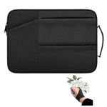 Drawing Tablet Case Carrying Bag with Artist Glove Graphics Tablet Sleeve Protective Bag for Huion H610 Pro, HS610, HS611, Xp-Pen Deco 01, Star 06, Ugee M708 and VEIKK A30, A50 (Black)