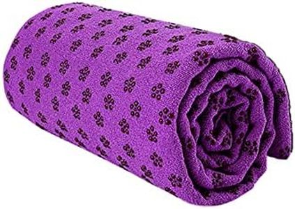 Morbuy Antiscivolo Yoga Asciugamano Extra Lunga, Morbida Microfibra Design Ingegnoso Asciugamano per Fitness Ideale per Yoga, Pilates e Allenamento (183x63cm,Viola Classico)