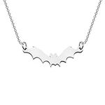 KUIYAI Tiny Bat Charm Necklace Bat 