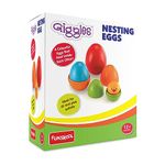 Funskool Plastic Eggs Nesting Toy With A Chick, Helps to Match, Nest And Discover, 12 Months & Above, Infant And Preschool Toys, Multi Color