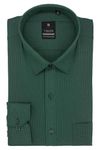 Full Sleeve Shirt for Men - Regular Fit Shirts for Men - Checked Gents Shirts - Office Shirts for Men - Dark Green , Checkered , 44 XXL Size 2XL Mens Shirt - Premium Official Formal Check Man Shirt