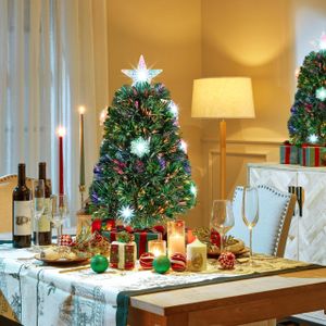 Yaheetech 4ft Fibre Optic Christmas Tree – Pre-Lit Holiday Decor