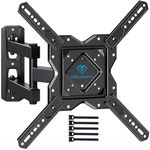 PERLESMITH TV Wall Bracket for 26-60 inch TVs, Swivel Tilt Extend Wall Mount for Flat & Curved TV up to 35kg, Max.VESA 400x400mm