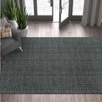 Seavish Laundry Room Mat Washable Rug 3'x5' Dark Grey Braided Rugs Farmhouse Clearance Bohemian Decor Bedroom Indoor Outdoor Carpet for Entryway Kitchen Living Room