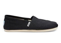 TOMS Women's Classic Canvas Black Slip-on Shoe - 9.5 B(M) US, Black Canvas, 9.5