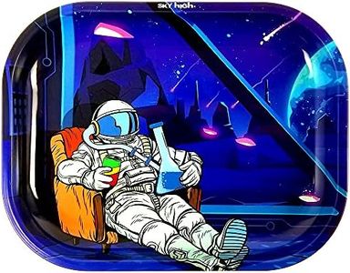 Metal Rolling Tray by SKYHIGH - Small - Astronaut - 7 X 5.5