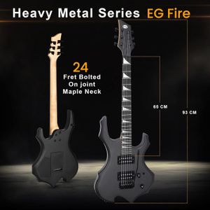 Pyle Full Size Electric Guitar – Black
