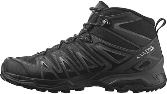 Salomon Men's X Ultra Pioneer Mid GTX Hiking Shoe,Black/Magnet/Monument,10.5 US