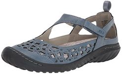 Jambu JBU Women's Bellerose Mary Jane Flat, Denim, 11