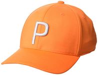 PUMA GOLF Men's P Cap, Rickie Orange-Cool Mid Gray, One Size