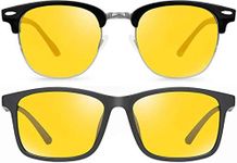 2 Pack Night Vision Glasses For Driving | Anti Glare HD Vision | Unisex | Premium UV400 Yellow Lenses | Prevent Eye Strain & Fatigue During Night-Time Driving Cycling Walking Running | UK Based Brand