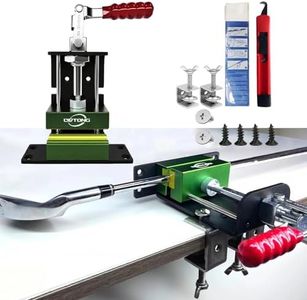 Upgrate Drill-Free & Drill Installation Golf Club Vise Clamp,Golf Grip Removal Tool,Golf Club Regripping Kit with 1 Golf Club Regrip Vise Tool 4 Screws 1 Hook Blade Utility Knife 10 Golf Grip Tape
