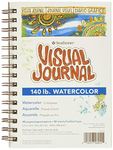 Strathmore 460-55 400 Series Visual Watercolor Journal, 140 LB Cold Press, 5.5"x8", 22 Sheets, White