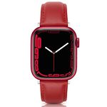 EDIMENS Leather Strap Compatible for Apple Watch 38mm 40mm 41mm 42mm(Series 10), Genuine Leather Sport Casual Wristband Compatible with iWatch Series 10 9 8 7 6 5 4 3 2 1 SE Sports & Edition Men Women