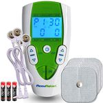 AccuRelief Dual Channel TENS Unit Pain Relief System, Provides Pain Relief From Back Pain, Neck Pain, And Other Body Pains, Clinical Strength OTC Approved