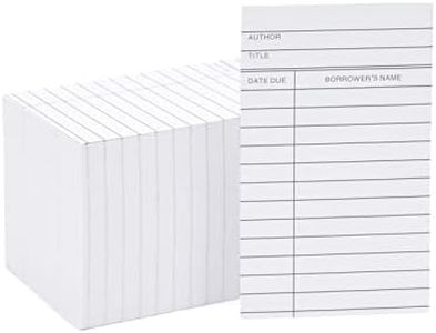 Library Checkout Cards, Due Date Note Cards for Record Keeping (3x5 in, 250 Pack)