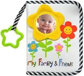 ABCKEY My Family And Friends Baby Photo Album With Sunflower Baby-safe mirror Holds 18 Photos