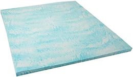 Linenspa Gel Swirl Memory Foam Topper, Blue, King