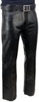 Milwaukee Leather LKM5790 Men's Black Classic 5 Pocket Casual Motorcycle Leather Pants - 36